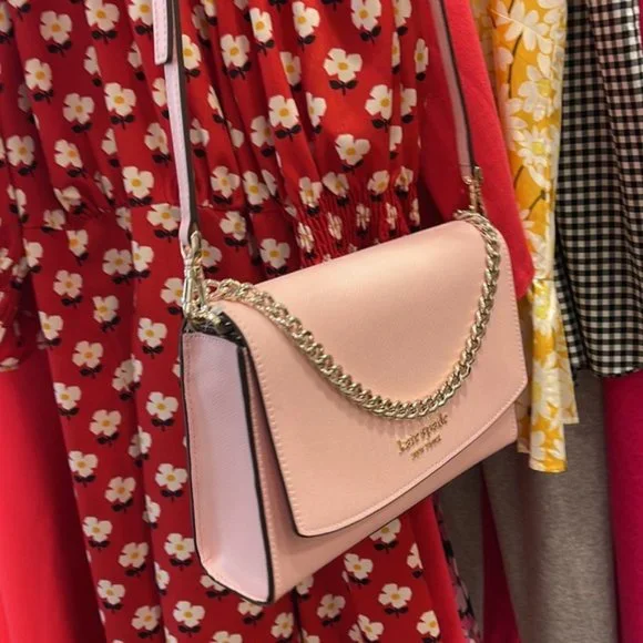 Kate Spade Carson Convertible Crossbody Chalk Pink - Picture 2 of 16